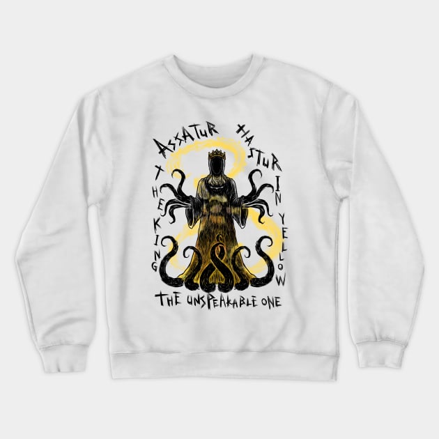 Hastur The King in Yellow: Embrace the Madness with Our Exclusive Print Design! Crewneck Sweatshirt by Holymayo Tee